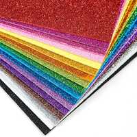 Craft Qila Glitter EVA Foam A4 Size Glitter Sheets for Arts and Crafts, Scrapbooking Paper DIY Work Decoration, Gift Wrapping - Pack of 10 Multi Color Sheets
