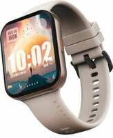Boult Swing 1.9" HD 1000nits High Brightness Screen, BT Calling, Zinc Alloy Frame Smartwatch  (Beige Strap, Free Size)