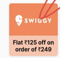 Swiggy 125 off on 199/ 249 on food orders in exchange of 500 paytm points (working on all restaurants) [ user specific ]