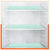 Fridge Mats by Bathla - 45cm x 30cm Mats for Kitchen, Drawer, Bathroom, Table, Fridge | Temperature Resistant | Multipurpose, Washable, Reusable | Non-Slip | Pebbles Texture | (VIDA, 425 GSM, Teal)