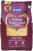 Keya Fusilli Pasta 1kg, 100% Durum Wheat Pasta | Vegetarian | No MSG | Low in Calories | No Trans Fats | Healthy | Cooked in 10 Minutes