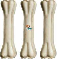 PET HOOD Dog Chew Bone 6 inch - 3 Pc Pack, Bones for Dogs, Dog Snacks Chicken Dog Chew