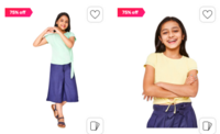 Girl's Clothing at Minimum 70% off + Extra coupon ,Bank offers
