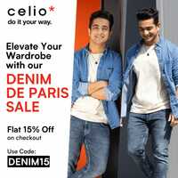 Free 500 Shopping Points Celio + Make Cart Rs. 1500 & apply refferal benefits 