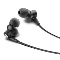 Lava Elements E7 Snug Fit in-Ear Earphone with 14.2 MM Driver, Inline Buttons, Voice Assistant and Highly Durable Wire - Black