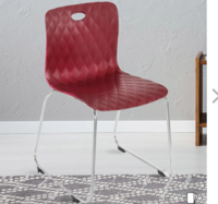 Nilkamal Diamond Red Polypropylene Chair with Shell Nilkamal