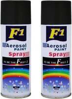 F1 Aerosol 2 pc combo Black Spray Paint 450 ml