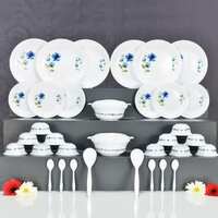 CMART Pack of 36 Plastic Savreen Plastic Unbre Designed Dinner Set for Kitchen (36 PCS) Dinner Set