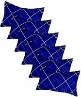 GYAAR Microfibre Solid Sleeping Pillow Pack of 6  (Blue)
