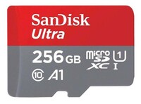  SanDisk Ultra 256GB Class 10 microSDXC UHS-I Card for Smartphones (Red/Grey) (Upto 150 MBP/S)