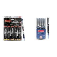 Reynolds DYNAGRIP 5 CT BOX - Black I Lightweight Ball Pen With Comfortable Grip for Extra Smooth Writing I School and Office Stationery