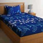 MORADO Premium Poly Cotton Single Bed Bedsheet (60x90 Inches) with 1 Pillow Covers (17x27 Inches)