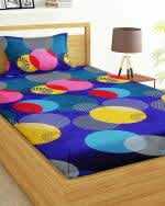 MORADO Premium Poly Cotton Single Bed Bedsheet (60x90 Inches) with 1 Pillow Covers (17x27 Inches) 
120 GSM

