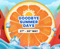 Goodbye Summer Days (27-30 May) - Appliances Up to 75 % off | Extra Bank offers up to Rs.5250 on HDFC / IDFC / BOB Cards