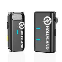 Hollyland Lark M1 Wireless Lavalier Microphone with Noise Cancellation, 656ft Transmission,8H Battery Life, Compact Wireless Lapel Microphone System for DSLR Cameras/Live Streaming (1TX+1TX)