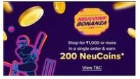 Tata Neu - Get Extra 200 Neu Coins on shopping between [7PM -11 PM] extended till today