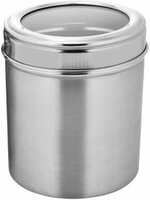 Renberg Stainless Steel Canister, 2200ml, Silver (RBIN-6086) - 2200 ml Steel Grocery Container  (Silver)