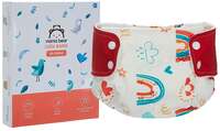 Mama Bear Reusable Cloth Diaper, Freesize, for Baby 0-3 yrs (Red). Apply coupon 