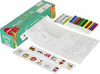 Amazon Sample Rs.99- COCOMOCO Reusable Colouring Roll and Activity Mat - 12 feet Long Doodle Art Colouring Kit - Solar System for Kids Theme Birthday Return Gifts for 2-3, 4-5 Years Boys Girls