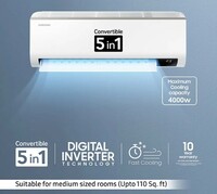 Samsung 1 Ton 3 Star Inverter Split Ac (Copper, Convertible 5-In-1 Cooling Mode, Easy Filter Plus (Anti-Bacteria), 2023 Model Ar12Cylzabe White)