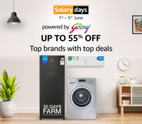 Amazon Salary Days Upto 55% Off + 10% Off with SBI & HDFC Credit Card (1st - 5th June)