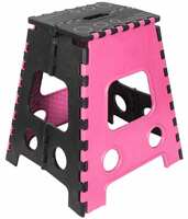 Pretty Kraft foldable 18 inches super strong dolding step for home, kitchen, garden for adults and kids (pack of 1) pink on snapdeal