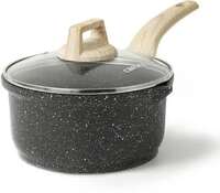 CaROTE by CAROTE Nonstick Milk Pan with Lid, Induction Tea Pan, Granite Sauce Pan 16 cm diameter with Lid 1.5 L capacity on Flipkart
