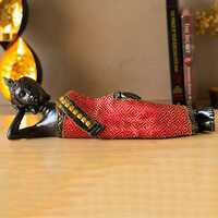 archies Resin Reclining Buddha Statue/Miniature/Figurines/Showpiece Gifting for Diwali/Festivals/Decorations Ideal for Wall Shelf/Car Dashboard/Decoration Home & Office