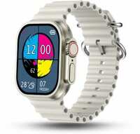 Pebble Cosmos Engage 1.95" Largest Display,High-Resolution,BT Calling,Wireless Charging Smartwatch  (White Strap, Free Size)