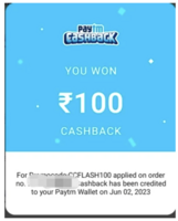 Paytm- Rs.100 cashback on credit card bill payment (5 times)