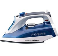 Morphy Richards Super Glide 2000W Steam Iron with Steam Burst, Vertical and Horizontal Ironing, Ceramic Coated Soleplate, Blue on Amazon