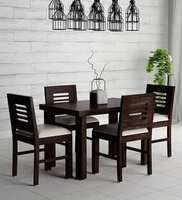 LOONART Solid Wood Four Seater Dining Set For Dining Room / Reataurant Solid Wood 4 Seater Dining Table on Flipkart
