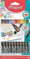 Maped Fine Point Graph Mania Set - Pack of 10 (Multicolor)