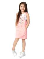 Naughty Ninos Girls Pinafore Dress,Peachy Pink 