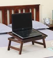 Skien Sheesham Wood Portable Table in Provincial Teak Finish,