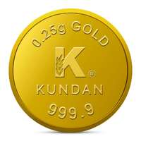 Kundan 0.25g Gold Coin 24k (999.9)