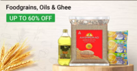 Up to 60% Off on Food Grains, Oils & Ghees