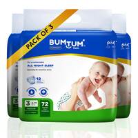 Bumtum Baby Diaper Pants, Medium Size, 66 Count,  (Pack of 1)