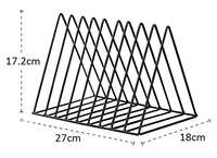 Triangle Magazine New Paper File Organizer Rack
