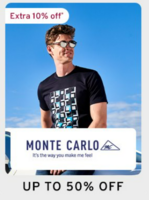 Up to 50% Off + Extra 10% Off on Monte Carlo 