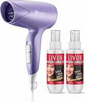 Livon Damage Protect Serum 100 ml (Pack of 2) With Syska Hair Dryer [5% Coupon]
