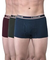 Dollar Bigboss Men's Assorted Mini Trunk (Pack of 3) (Color & Prints May Vary)