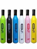 Compact and Portable Bottle Foldable Umbrella - Perfect for On-The-Go - (COLOUR MAY VARY)