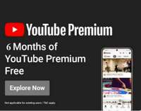  Youtube Premium 6 Month For at Rs.0 - Others [Account Specific] 