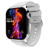 beatXP Unbound+ 1.8" (4.5 cm) AMOLED Display (1000 Nits Brightness), Bluetooth Calling Smart Watch, 100+ Sports Modes, Health Rate, SpO2 & Sleep Monitoring, Upto 7 Days Battery Life (Iced Silver)