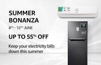 Amazon Summer Bonanza Upto 55% Off + 10% Off on HDFC, SBI & BOB Credit Cards (8th - 12th June)
