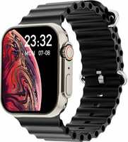 Gizmore Vogue 1.95 AOD 600 NITS | 320 X 385 PX HD Display Bluetooth Calling Smartwatch  (Black Strap, Free Size)