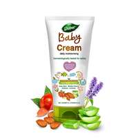 Dabur Baby Cream: pH 5.5 balanced for Baby Soft Skin with No Harmful Chemicals | Contains Aloevera , Licorice & Almonds | Hypoallergenic & Dermatologically Tested with No Paraben & Phthalates - 200 g