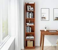 lukzer 6 layer Book Shelf (MR-005/Oak Brown) Engineered Wood Open Book Shelf on Flipkart