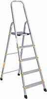 Asian Paints TruCare Home Ladder, Foldable with 5 Steps | Durable, Heavy Duty, Anti-Skid Aluminum Ladder
